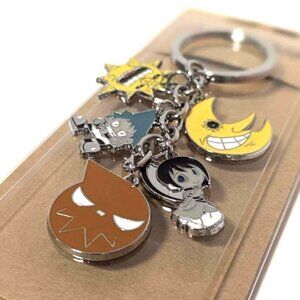 Soul Eater Anime Metal Charm Keychain Multi Character Key Ring